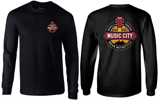 Long Sleeve MCI Tee - Guitar Black